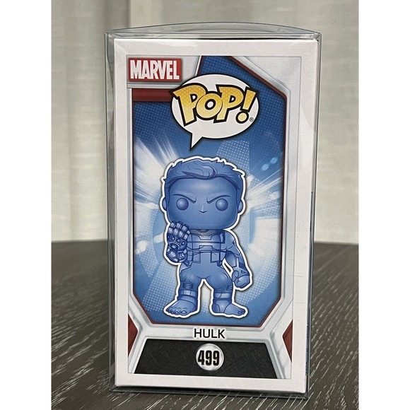 Funko Pop! Hulk (Blue Chrome) 499 Avengers Endgame Walmart Exclusive, w/ Cover - Picture 4 of 7